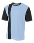A4 Youth Legend Soccer Jersey (NB3016), Color 'Light Blue/Black'